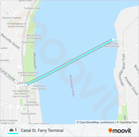 1 Ferry Line Map