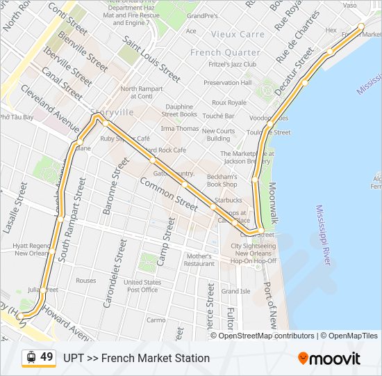 49 Streetcar Line Map