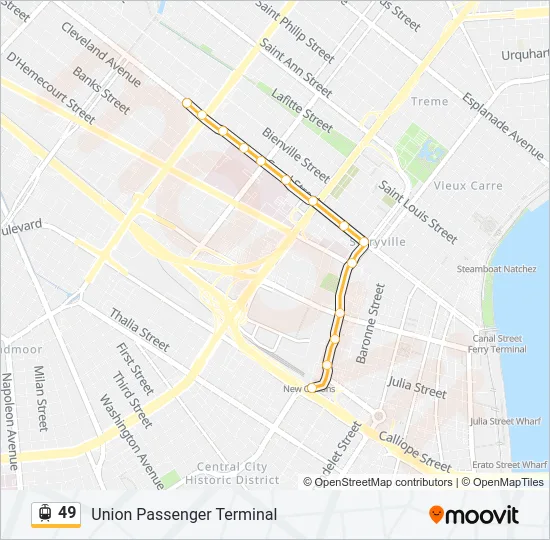 49 Streetcar Line Map
