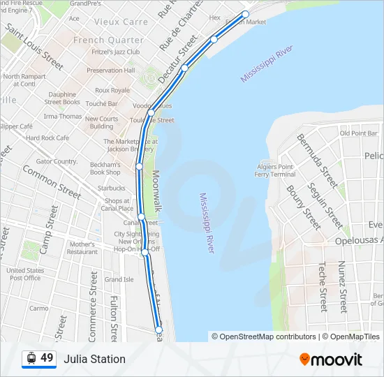 49 Streetcar Line Map