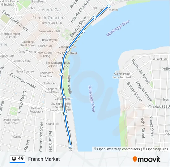 49 Streetcar Line Map