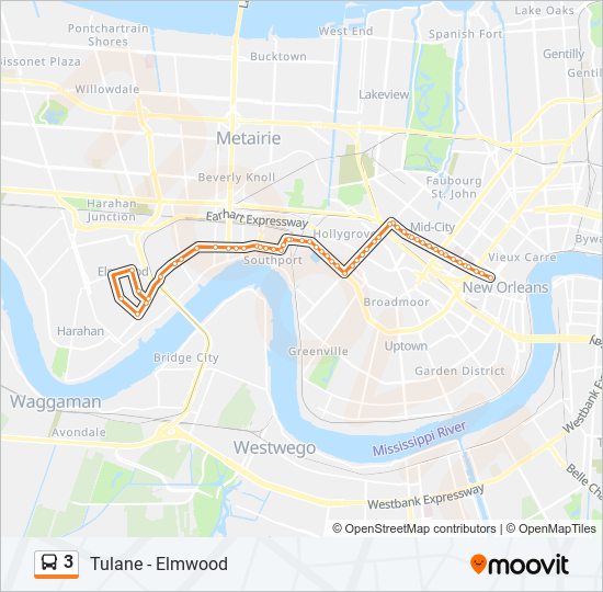 3 bus Line Map