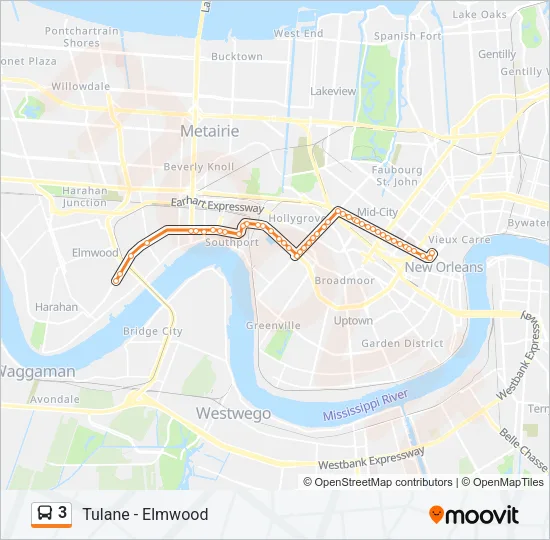 3 Bus Line Map