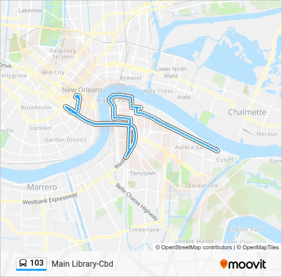 103 Route - General Meyer Local: Schedules, Stops & Maps - Main Library ...