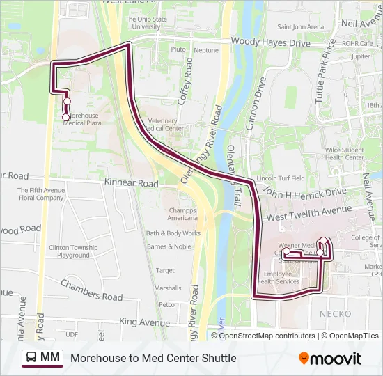 MM Bus Line Map