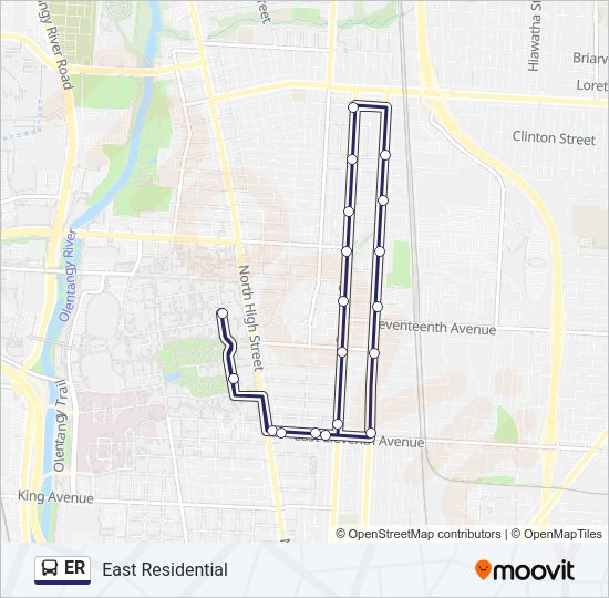 ER bus Line Map