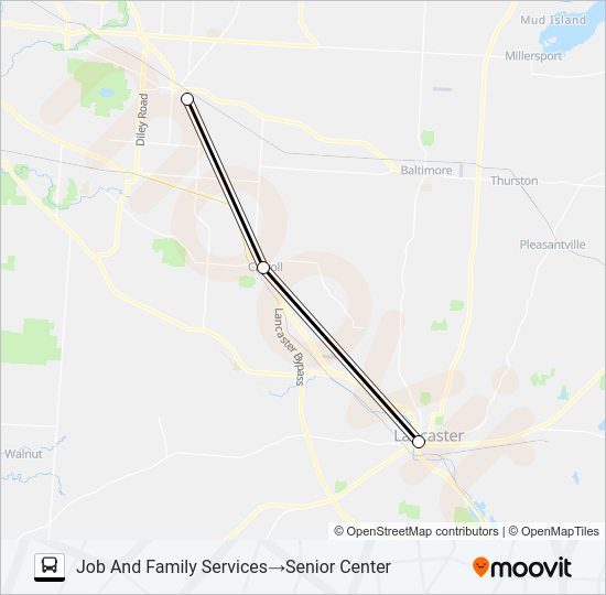 CARROLL INTERCHANGE Bus Line Map