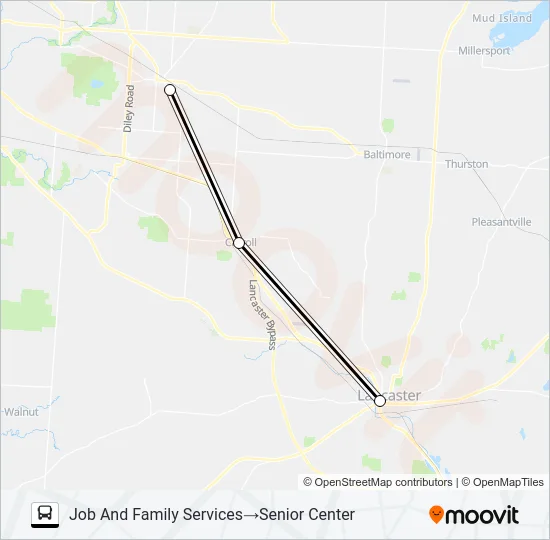 CARROLL INTERCHANGE Bus Line Map