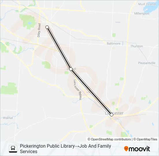 CARROLL INTERCHANGE Bus Line Map