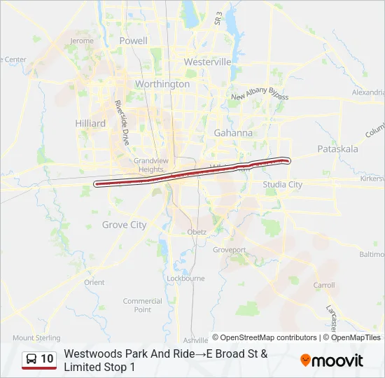 10 Bus Line Map