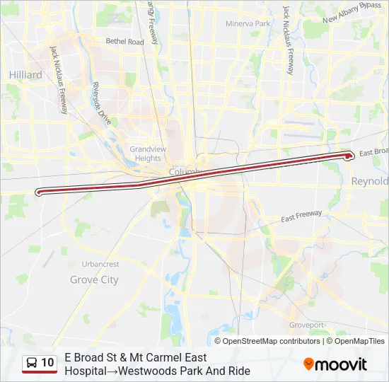 10 Bus Line Map
