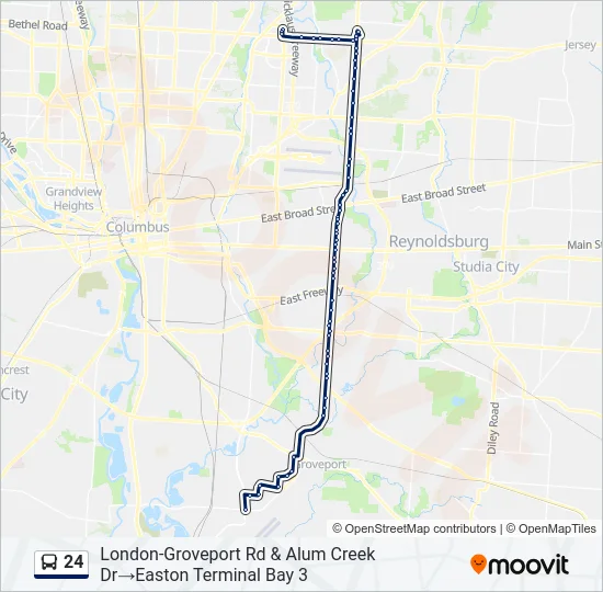 24 Bus Line Map