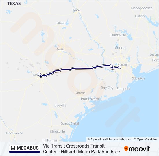 MEGABUS Bus Line Map