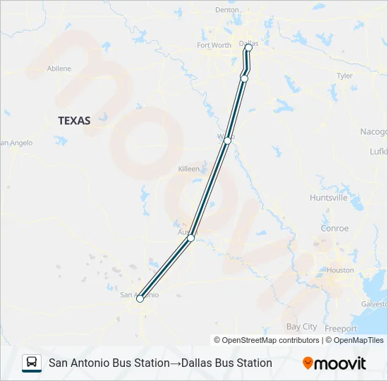 GREYHOUND US1159 Bus Line Map
