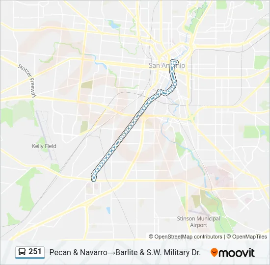 251 Bus Line Map