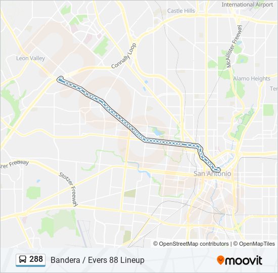 288 bus Line Map