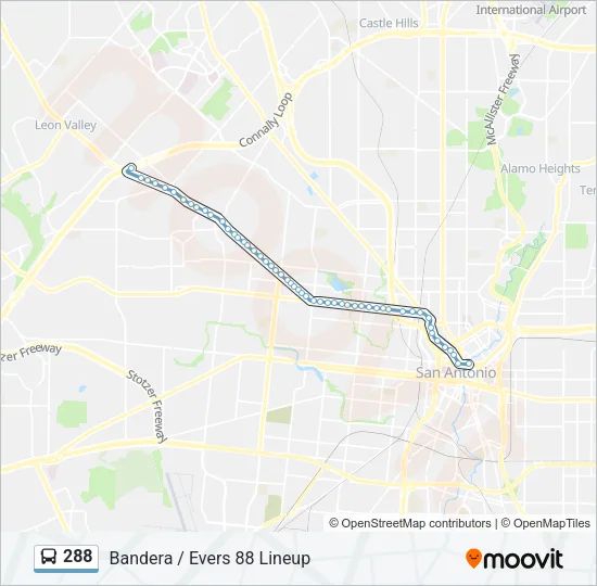 288 Bus Line Map