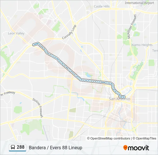 288 Bus Line Map
