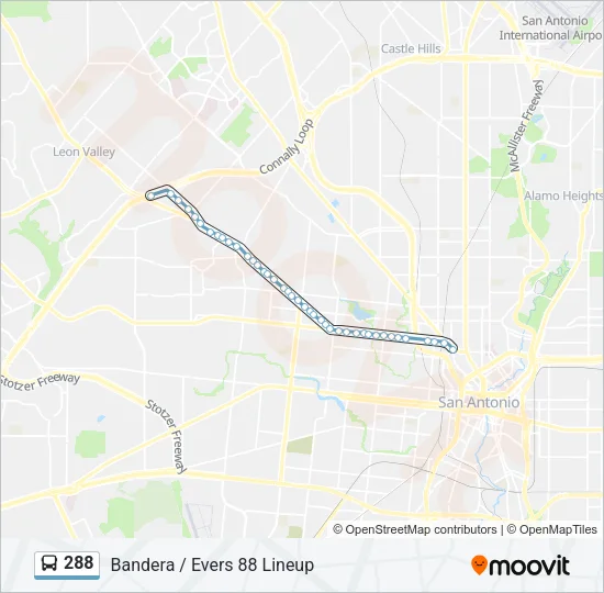 288 Bus Line Map