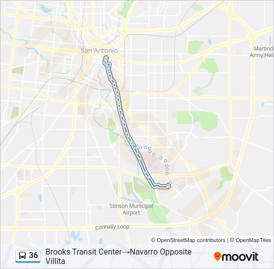 36 bus Line Map