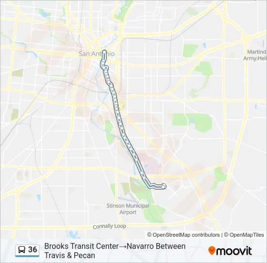 36 Bus Line Map