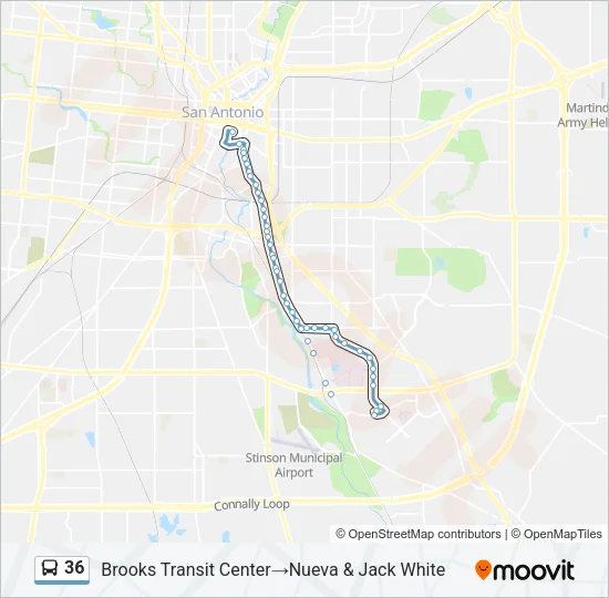 36 Bus Line Map