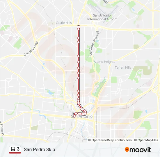 3 Bus Line Map