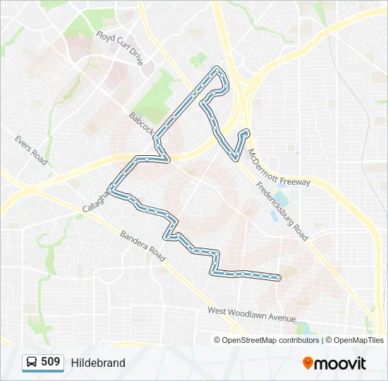 509 Bus Line Map