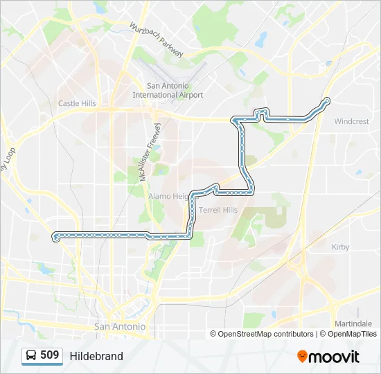 509 Bus Line Map
