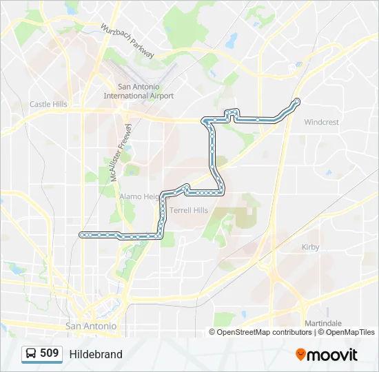 509 Bus Line Map