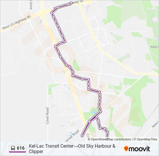 616 Route: Schedules, Stops & Maps - Kel-Lac Transit Center‎→Old