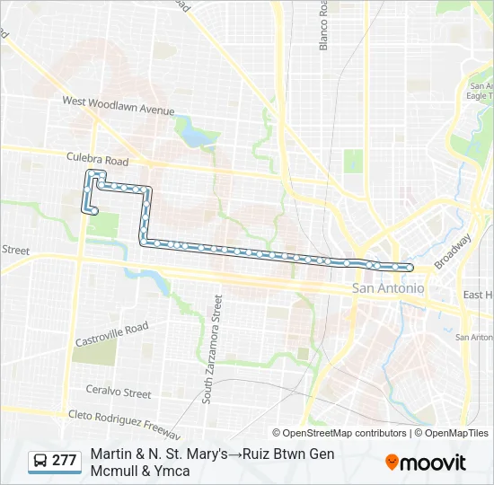 277 Bus Line Map