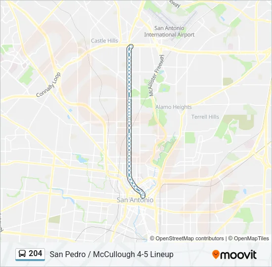 204 Bus Line Map