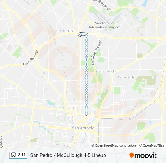 204 Bus Line Map