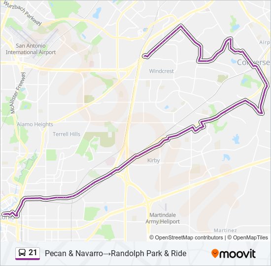 21 Route Schedules Stops Maps Pecan Navarro Randolph Park Ride Updated