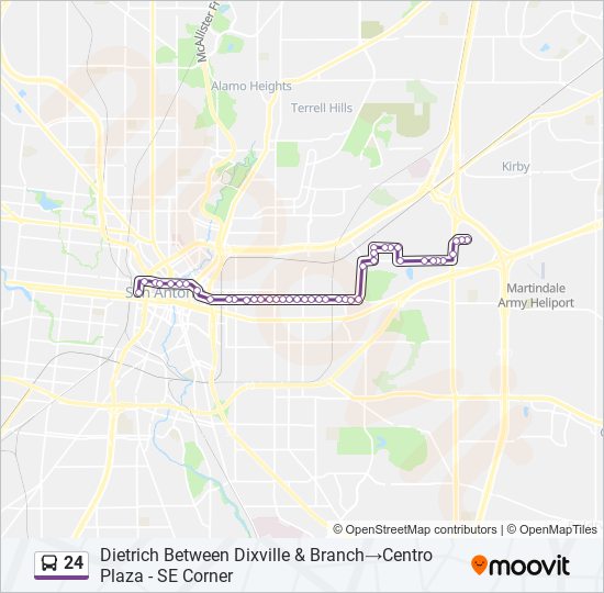 24 bus Line Map