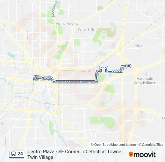 24 Bus Line Map
