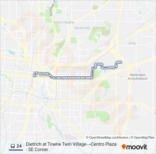 24 Bus Line Map