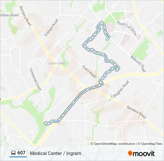 607 Bus Line Map