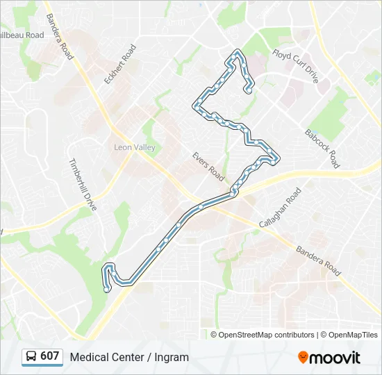 607 Bus Line Map