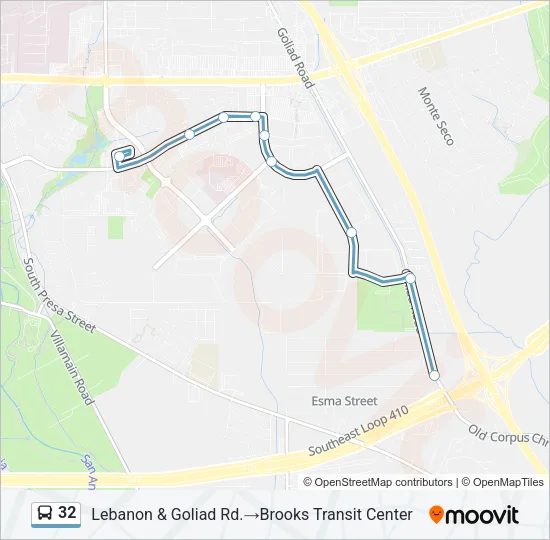 32 Bus Line Map
