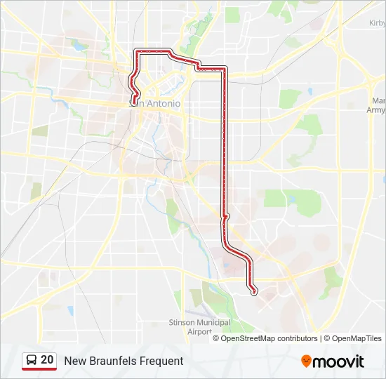 20 Bus Line Map