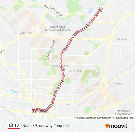 10 Bus Line Map