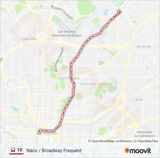 10 Bus Line Map