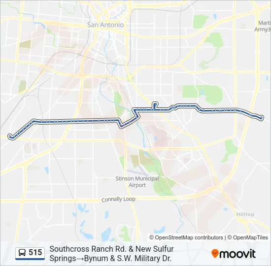 515 Bus Line Map