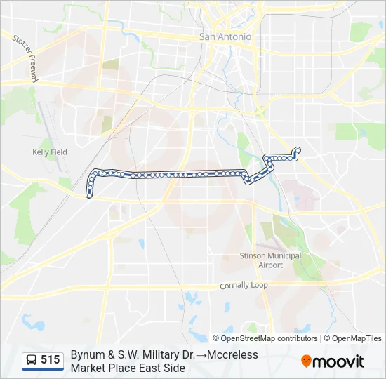 515 Bus Line Map