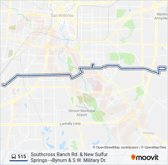 515 Bus Line Map