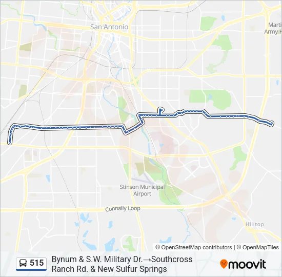 515 Bus Line Map