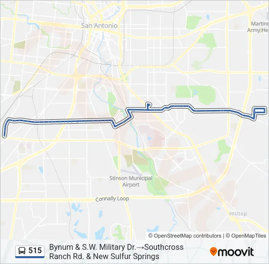 515 Bus Line Map