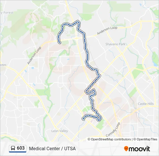 Stmc Map 603 Route: Schedules, Stops & Maps - Stmc Transit Center→Utsa Loop ...
